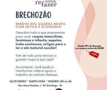 Vem aí! o Primeiro Brechozão Refazer do Ano!