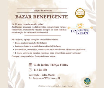 Bazar Beneficente Refazer – Edição de Inverno