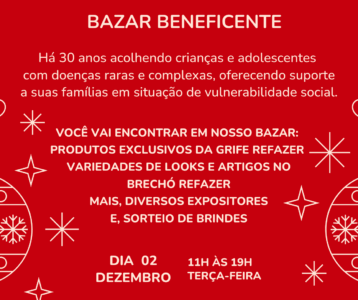 Instituto Refazer realiza Bazar Beneficente – Edição de Natal no Iate Clube do Rio de Janeiro