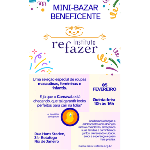 Mini-Bazar Refazer com participação da Alphabeto
