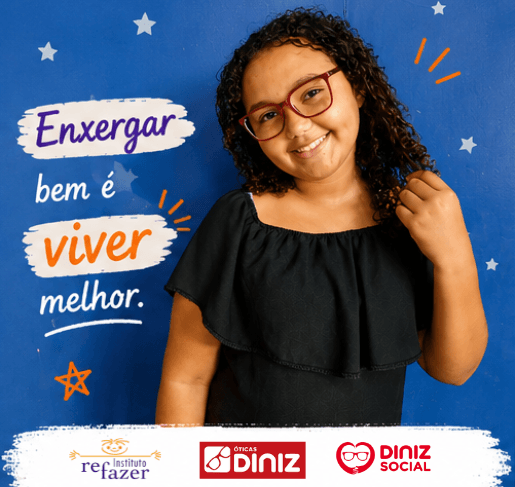 Ver o mundo com novos olhos: parceria entre Refazer e Óticas Diniz leva cuidado e inclusão