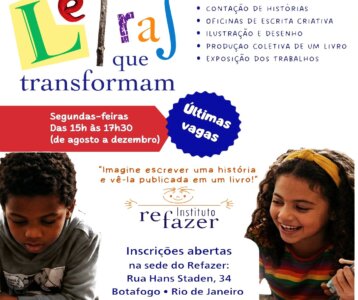 As últimas vagas para o Letras que Transformam estão abertas!